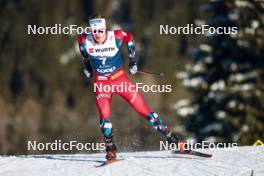 03.01.2024, Davos, Switzerland (SUI): Matz William Jenssen (NOR) - FIS world cup cross-country, tour de ski, individual sprint, Davos (SUI). www.nordicfocus.com. © Modica/NordicFocus. Every downloaded picture is fee-liable.