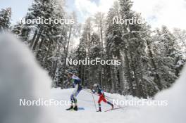 04.01.2024, Davos, Switzerland (SUI): Gustaf Berglund (SWE), Adam Fellner (CZE), (l-r)  - FIS world cup cross-country, tour de ski, pursuit, Davos (SUI). www.nordicfocus.com. © Modica/NordicFocus. Every downloaded picture is fee-liable.