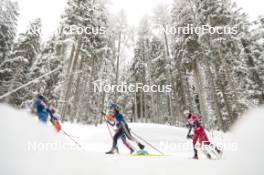 04.01.2024, Davos, Switzerland (SUI): Katharina Hennig (GER), Kristin Austgulen Fosnaes (NOR), (l-r)  - FIS world cup cross-country, tour de ski, pursuit, Davos (SUI). www.nordicfocus.com. © Modica/NordicFocus. Every downloaded picture is fee-liable.