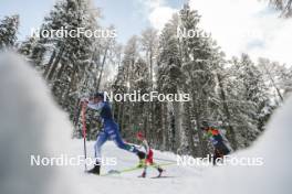04.01.2024, Davos, Switzerland (SUI): Lauri Vuorinen (FIN), Cyril Faehndrich (SUI), (l-r)  - FIS world cup cross-country, tour de ski, pursuit, Davos (SUI). www.nordicfocus.com. © Modica/NordicFocus. Every downloaded picture is fee-liable.