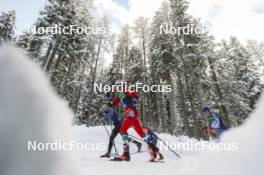 04.01.2024, Davos, Switzerland (SUI): Imanol Rojo (ESP), Matz William Jenssen (NOR), (l-r)  - FIS world cup cross-country, tour de ski, pursuit, Davos (SUI). www.nordicfocus.com. © Modica/NordicFocus. Every downloaded picture is fee-liable.