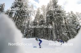 04.01.2024, Davos, Switzerland (SUI): Remi Lindholm (FIN), Truls Gisselman (SWE), (l-r)  - FIS world cup cross-country, tour de ski, pursuit, Davos (SUI). www.nordicfocus.com. © Modica/NordicFocus. Every downloaded picture is fee-liable.