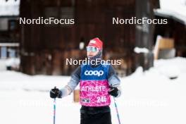 02.01.2024, Davos, Switzerland (SUI): Cyril Faehndrich (SUI) - FIS world cup cross-country, tour de ski, training, Davos (SUI). www.nordicfocus.com. © Modica/NordicFocus. Every downloaded picture is fee-liable.