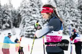 02.01.2024, Davos, Switzerland (SUI): Anja Weber (SUI) - FIS world cup cross-country, tour de ski, training, Davos (SUI). www.nordicfocus.com. © Modica/NordicFocus. Every downloaded picture is fee-liable.