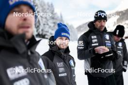 02.01.2024, Davos, Switzerland (SUI): Italian Waxers   - FIS world cup cross-country, tour de ski, training, Davos (SUI). www.nordicfocus.com. © Modica/NordicFocus. Every downloaded picture is fee-liable.