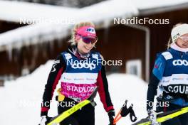 02.01.2024, Davos, Switzerland (SUI): Teresa Stadlober (AUT) - FIS world cup cross-country, tour de ski, training, Davos (SUI). www.nordicfocus.com. © Modica/NordicFocus. Every downloaded picture is fee-liable.
