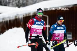 02.01.2024, Davos, Switzerland (SUI): Benjamin Moser (AUT) - FIS world cup cross-country, tour de ski, training, Davos (SUI). www.nordicfocus.com. © Modica/NordicFocus. Every downloaded picture is fee-liable.