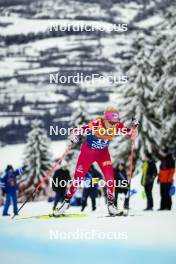 07.01.2024, Val di Fiemme, Italy (ITA): Teresa Stadlober (AUT) - FIS world cup cross-country, tour de ski, final climb, Val di Fiemme (ITA). www.nordicfocus.com. © Barbieri/NordicFocus. Every downloaded picture is fee-liable.