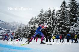 07.01.2024, Val di Fiemme, Italy (ITA): Zanden Mcmullen (USA) - FIS world cup cross-country, tour de ski, final climb, Val di Fiemme (ITA). www.nordicfocus.com. © Barbieri/NordicFocus. Every downloaded picture is fee-liable.