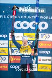 07.01.2024, Val di Fiemme, Italy (ITA): Jessie Diggins (USA) - FIS world cup cross-country, tour de ski, final climb, Val di Fiemme (ITA). www.nordicfocus.com. © Modica/NordicFocus. Every downloaded picture is fee-liable.