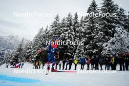 07.01.2024, Val di Fiemme, Italy (ITA): Hugo Lapalus (FRA) - FIS world cup cross-country, tour de ski, final climb, Val di Fiemme (ITA). www.nordicfocus.com. © Barbieri/NordicFocus. Every downloaded picture is fee-liable.