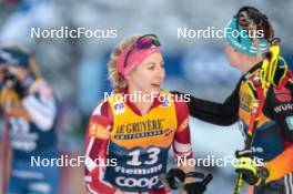 07.01.2024, Val di Fiemme, Italy (ITA): Teresa Stadlober (AUT) - FIS world cup cross-country, tour de ski, final climb, Val di Fiemme (ITA). www.nordicfocus.com. © Modica/NordicFocus. Every downloaded picture is fee-liable.