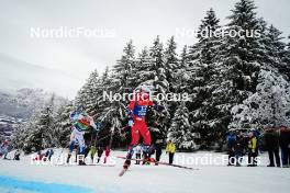 07.01.2024, Val di Fiemme, Italy (ITA): Edvin Anger (SWE), Calle Halfvarsson (SWE), (l-r)  - FIS world cup cross-country, tour de ski, final climb, Val di Fiemme (ITA). www.nordicfocus.com. © Barbieri/NordicFocus. Every downloaded picture is fee-liable.