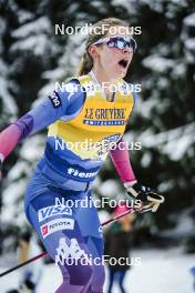 07.01.2024, Val di Fiemme, Italy (ITA): Jessie Diggins (USA) - FIS world cup cross-country, tour de ski, final climb, Val di Fiemme (ITA). www.nordicfocus.com. © Barbieri/NordicFocus. Every downloaded picture is fee-liable.