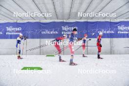 06.01.2024, Val di Fiemme, Italy (ITA): Leo Johansson (SWE), Adam Fellner (CZE), (l-r)  - FIS world cup cross-country, tour de ski, mass, Val di Fiemme (ITA). www.nordicfocus.com. © Barbieri/NordicFocus. Every downloaded picture is fee-liable.