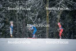 06.01.2024, Val di Fiemme, Italy (ITA): Jonna Sundling (SWE), Kerttu Niskanen (FIN), Teresa Stadlober (AUT), (l-r)  - FIS world cup cross-country, tour de ski, mass, Val di Fiemme (ITA). www.nordicfocus.com. © Barbieri/NordicFocus. Every downloaded picture is fee-liable.