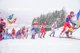 06.01.2024, Val di Fiemme, Italy (ITA): Jessie Diggins (USA) - FIS world cup cross-country, tour de ski, mass, Val di Fiemme (ITA). www.nordicfocus.com. © Barbieri/NordicFocus. Every downloaded picture is fee-liable.