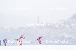 06.01.2024, Val di Fiemme, Italy (ITA): Emma Ribom (SWE), Katerina Janatova (CZE), (l-r)  - FIS world cup cross-country, tour de ski, mass, Val di Fiemme (ITA). www.nordicfocus.com. © Barbieri/NordicFocus. Every downloaded picture is fee-liable.