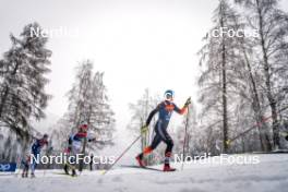 06.01.2024, Val di Fiemme, Italy (ITA): Linn Svahn (SWE), Victoria Carl (GER), (l-r)  - FIS world cup cross-country, tour de ski, mass, Val di Fiemme (ITA). www.nordicfocus.com. © Barbieri/NordicFocus. Every downloaded picture is fee-liable.