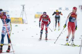 06.01.2024, Val di Fiemme, Italy (ITA): Kristin Austgulen Fosnaes (NOR) - FIS world cup cross-country, tour de ski, mass, Val di Fiemme (ITA). www.nordicfocus.com. © Modica/NordicFocus. Every downloaded picture is fee-liable.