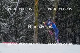 06.01.2024, Val di Fiemme, Italy (ITA): Anna Comarella (ITA) - FIS world cup cross-country, tour de ski, mass, Val di Fiemme (ITA). www.nordicfocus.com. © Barbieri/NordicFocus. Every downloaded picture is fee-liable.
