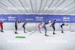 06.01.2024, Val di Fiemme, Italy (ITA): Naoto Baba (JPN), Remi Bourdin (FRA), (l-r)  - FIS world cup cross-country, tour de ski, mass, Val di Fiemme (ITA). www.nordicfocus.com. © Barbieri/NordicFocus. Every downloaded picture is fee-liable.