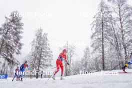 06.01.2024, Val di Fiemme, Italy (ITA): Teresa Stadlober (AUT) - FIS world cup cross-country, tour de ski, mass, Val di Fiemme (ITA). www.nordicfocus.com. © Barbieri/NordicFocus. Every downloaded picture is fee-liable.