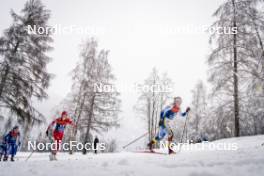 06.01.2024, Val di Fiemme, Italy (ITA): Teresa Stadlober (AUT), Jonna Sundling (SWE), (l-r)  - FIS world cup cross-country, tour de ski, mass, Val di Fiemme (ITA). www.nordicfocus.com. © Barbieri/NordicFocus. Every downloaded picture is fee-liable.