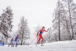 06.01.2024, Val di Fiemme, Italy (ITA): Krista Parmakoski (FIN), Teresa Stadlober (AUT), (l-r)  - FIS world cup cross-country, tour de ski, mass, Val di Fiemme (ITA). www.nordicfocus.com. © Barbieri/NordicFocus. Every downloaded picture is fee-liable.