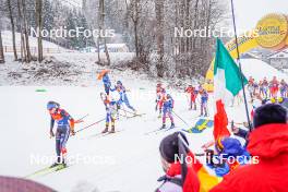 06.01.2024, Val di Fiemme, Italy (ITA): Jonna Sundling (SWE), Jessie Diggins (USA), (l-r)  - FIS world cup cross-country, tour de ski, mass, Val di Fiemme (ITA). www.nordicfocus.com. © Barbieri/NordicFocus. Every downloaded picture is fee-liable.