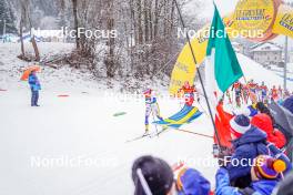 06.01.2024, Val di Fiemme, Italy (ITA): Frida Karlsson (SWE), Teresa Stadlober (AUT), (l-r)  - FIS world cup cross-country, tour de ski, mass, Val di Fiemme (ITA). www.nordicfocus.com. © Barbieri/NordicFocus. Every downloaded picture is fee-liable.