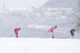06.01.2024, Val di Fiemme, Italy (ITA): Kristin Austgulen Fosnaes (NOR), Desiree Steiner (SUI), (l-r)  - FIS world cup cross-country, tour de ski, mass, Val di Fiemme (ITA). www.nordicfocus.com. © Barbieri/NordicFocus. Every downloaded picture is fee-liable.