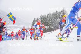 06.01.2024, Val di Fiemme, Italy (ITA): Jonna Sundling (SWE) - FIS world cup cross-country, tour de ski, mass, Val di Fiemme (ITA). www.nordicfocus.com. © Barbieri/NordicFocus. Every downloaded picture is fee-liable.