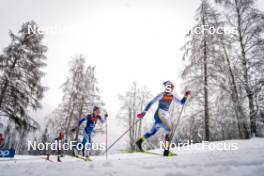06.01.2024, Val di Fiemme, Italy (ITA): Kerttu Niskanen (FIN), Linn Svahn (SWE), (l-r)  - FIS world cup cross-country, tour de ski, mass, Val di Fiemme (ITA). www.nordicfocus.com. © Barbieri/NordicFocus. Every downloaded picture is fee-liable.