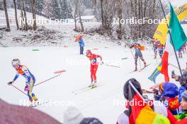 06.01.2024, Val di Fiemme, Italy (ITA): Teresa Stadlober (AUT) - FIS world cup cross-country, tour de ski, mass, Val di Fiemme (ITA). www.nordicfocus.com. © Barbieri/NordicFocus. Every downloaded picture is fee-liable.