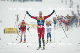 06.01.2024, Val di Fiemme, Italy (ITA): Erik Valnes (NOR) - FIS world cup cross-country, tour de ski, mass, Val di Fiemme (ITA). www.nordicfocus.com. © Modica/NordicFocus. Every downloaded picture is fee-liable.