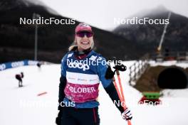 05.01.2024, Val di Fiemme, Italy (ITA): Teresa Stadlober (AUT) - FIS world cup cross-country, tour de ski, training, Val di Fiemme (ITA). www.nordicfocus.com. © Modica/NordicFocus. Every downloaded picture is fee-liable.