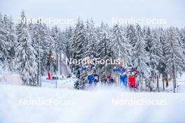 19.01.2024, Oberhof, Germany (GER): Jessie Diggins (USA), Jasmi Joensuu (FIN), Tiril Udnes Weng (NOR), (l-r)  - FIS world cup cross-country, individual sprint, Oberhof (GER). www.nordicfocus.com. © Authamayou/NordicFocus. Every downloaded picture is fee-liable.