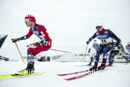 19.01.2024, Oberhof, Germany (GER): Renaud Jay (FRA), Even Northug (NOR), (l-r)  - FIS world cup cross-country, individual sprint, Oberhof (GER). www.nordicfocus.com. © Modica/NordicFocus. Every downloaded picture is fee-liable.