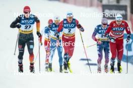 19.01.2024, Oberhof, Germany (GER): Johannes Hoesflot Klaebo (NOR), Erik Valnes (NOR), (l-r)  - FIS world cup cross-country, individual sprint, Oberhof (GER). www.nordicfocus.com. © Modica/NordicFocus. Every downloaded picture is fee-liable.