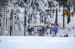 19.01.2024, Oberhof, Germany (GER): Lena Quintin (FRA), Jessie Diggins (USA), Jasmi Joensuu (FIN), (l-r)  - FIS world cup cross-country, individual sprint, Oberhof (GER). www.nordicfocus.com. © Authamayou/NordicFocus. Every downloaded picture is fee-liable.