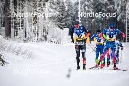 20.01.2024, Oberhof, Germany (GER): Elias Keck (GER), Zak Ketterson (USA), (l-r)  - FIS world cup cross-country, mass, Oberhof (GER). www.nordicfocus.com. © Authamayou/NordicFocus. Every downloaded picture is fee-liable.