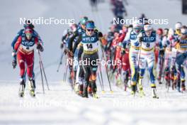 20.01.2024, Oberhof, Germany (GER): Katharina Hennig (GER), Ebba Andersson (SWE), (l-r)  - FIS world cup cross-country, mass, Oberhof (GER). www.nordicfocus.com. © Modica/NordicFocus. Every downloaded picture is fee-liable.