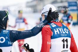 20.01.2024, Oberhof, Germany (GER): Federico Pellegrino (ITA), Erik Valnes (NOR), (l-r)  - FIS world cup cross-country, mass, Oberhof (GER). www.nordicfocus.com. © Modica/NordicFocus. Every downloaded picture is fee-liable.