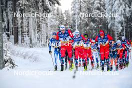 20.01.2024, Oberhof, Germany (GER): Erik Valnes (NOR), Mattis Stenshagen (NOR), (l-r)  - FIS world cup cross-country, mass, Oberhof (GER). www.nordicfocus.com. © Authamayou/NordicFocus. Every downloaded picture is fee-liable.