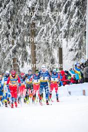 20.01.2024, Oberhof, Germany (GER): Harald Oestberg Amundsen (NOR), Hugo Lapalus (FRA), (l-r)  - FIS world cup cross-country, mass, Oberhof (GER). www.nordicfocus.com. © Authamayou/NordicFocus. Every downloaded picture is fee-liable.