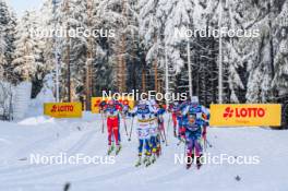 20.01.2024, Oberhof, Germany (GER): Teresa Stadlober (AUT), Ebba Andersson (SWE), Rosie Brennan (USA), (l-r)  - FIS world cup cross-country, mass, Oberhof (GER). www.nordicfocus.com. © Authamayou/NordicFocus. Every downloaded picture is fee-liable.