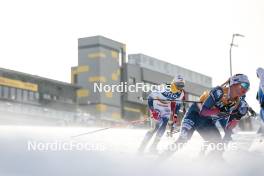 20.01.2024, Oberhof, Germany (GER): Emma Ribom (SWE), Jessie Diggins (USA), (l-r)  - FIS world cup cross-country, mass, Oberhof (GER). www.nordicfocus.com. © Modica/NordicFocus. Every downloaded picture is fee-liable.
