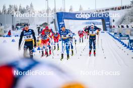 20.01.2024, Oberhof, Germany (GER): Beda Klee (SUI), Iivo Niskanen (FIN), Hugo Lapalus (FRA), (l-r)  - FIS world cup cross-country, mass, Oberhof (GER). www.nordicfocus.com. © Authamayou/NordicFocus. Every downloaded picture is fee-liable.