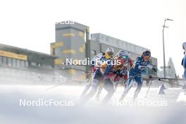 20.01.2024, Oberhof, Germany (GER): Emma Ribom (SWE), Jessie Diggins (USA), Krista Parmakoski (FIN), (l-r)  - FIS world cup cross-country, mass, Oberhof (GER). www.nordicfocus.com. © Modica/NordicFocus. Every downloaded picture is fee-liable.